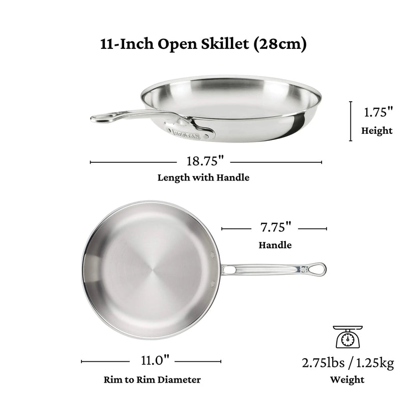 Load image into Gallery viewer, Hestan ProBond Luxe Polished Clad Stainless Steel Signature Set, 5-Piece
