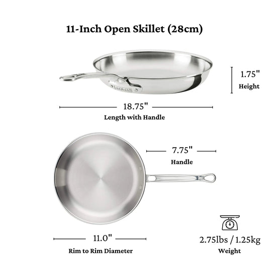 Hestan ProBond Luxe Polished Clad Stainless Steel Signature Set, 5-Piece