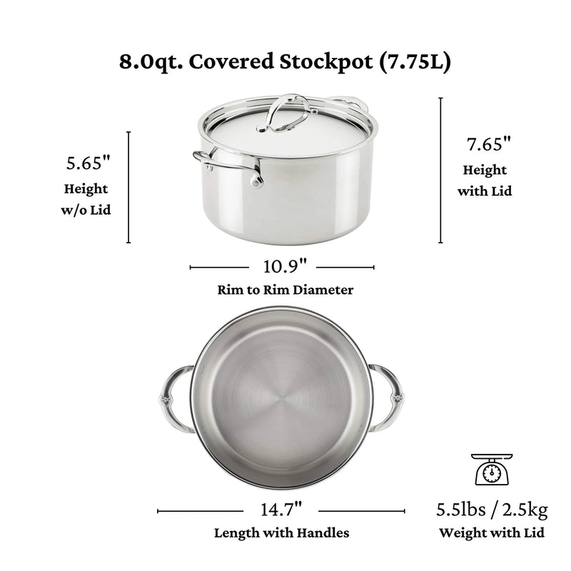 Load image into Gallery viewer, Hestan ProBond Luxe Polished Clad Stainless Steel Ultimate Set, 10-Piece
