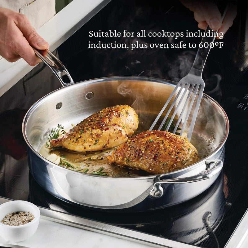 Load image into Gallery viewer, Hestan ProBond Luxe Polished Clad Stainless Steel Signature Set, 5-Piece
