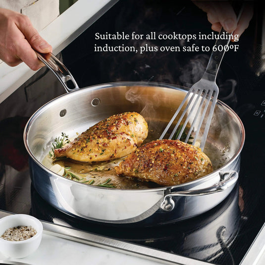Hestan ProBond Luxe Polished Clad Stainless Steel Signature Set, 5-Piece