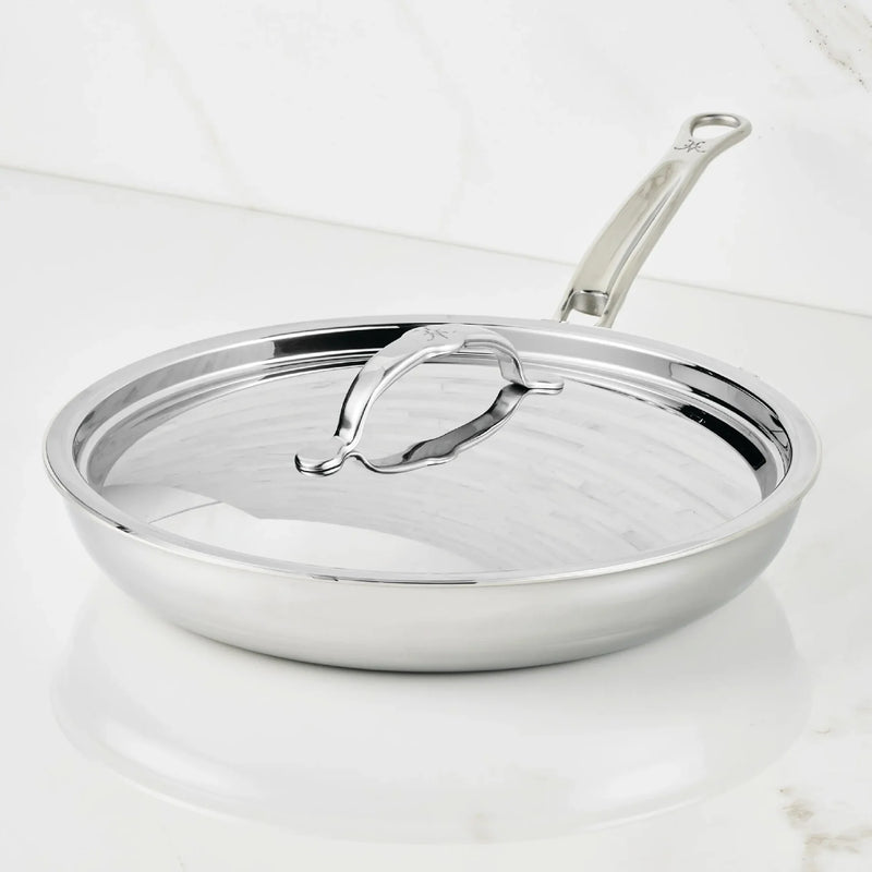 Load image into Gallery viewer, Hestan ProBond Luxe Polished Clad Stainless Steel Covered Skillets 2 Set
