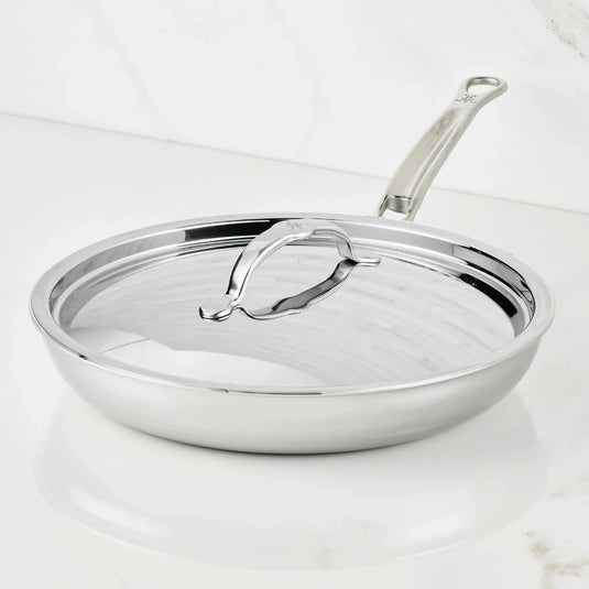 Hestan ProBond Luxe Polished Clad Stainless Steel Covered Skillets 2 Set