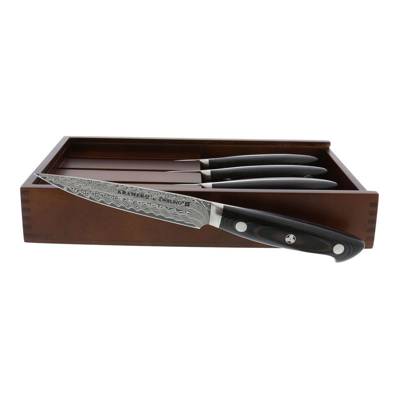 Load image into Gallery viewer, ZWILLING KRAMER - Euroline Stainless Damascus Collection 4-pc, Steak Knife Set
