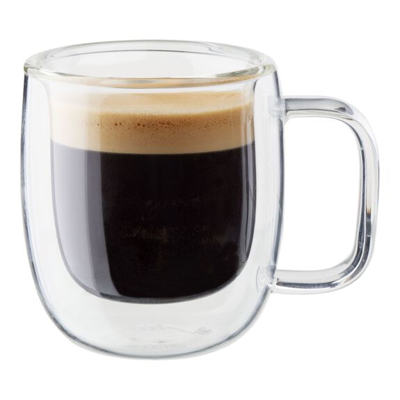 ZWILLING SORRENTO Espresso Glass Mug Set 2.7 oz