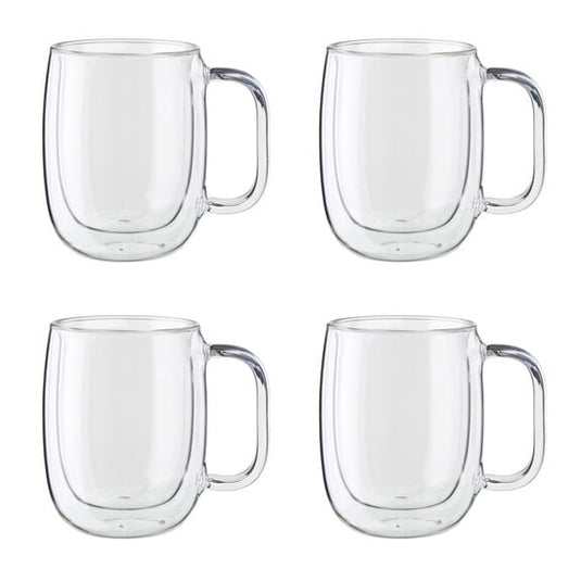 ZWILLING Sorrento Double-Wall Coffee and Beverage 9-pc Glassware Set