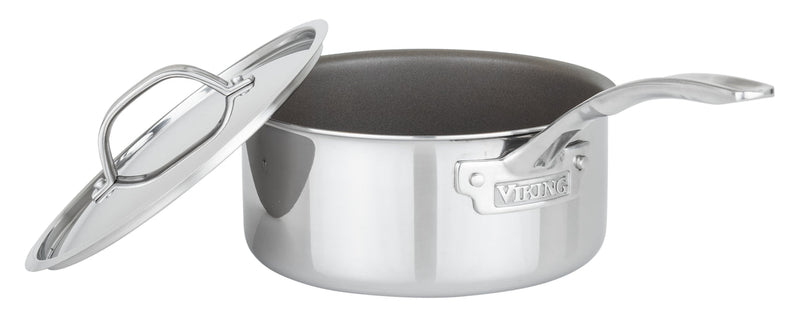 Load image into Gallery viewer, Viking PureGlide Pro 3-Ply 3-Quart Sauce Pan with Metal Lid
