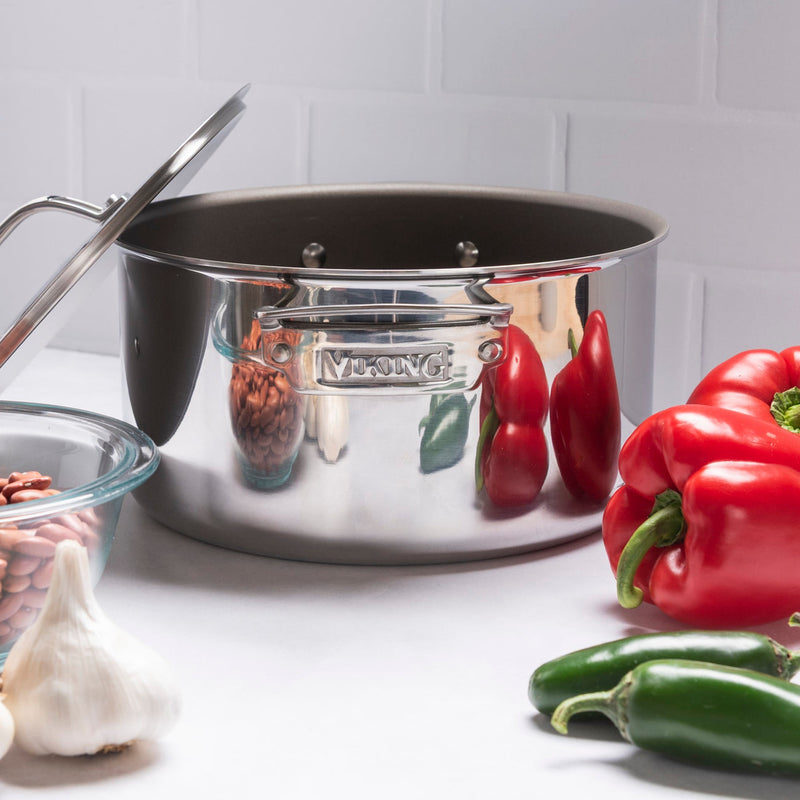Load image into Gallery viewer, Viking PureGlide Pro 3-Ply 6-Quart Dutch Oven with Metal Lid
