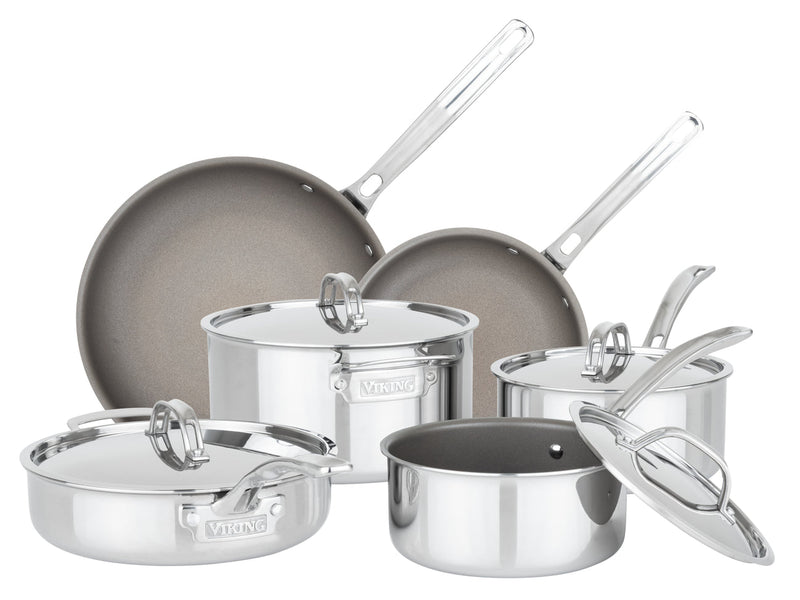 Load image into Gallery viewer, Viking PureGlide Pro 3-Ply 10-Piece Cookware Set
