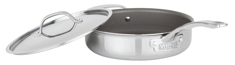 Load image into Gallery viewer, Viking PureGlide Pro 3-Ply 4.5-Quart Saute Pan with Metal Lid
