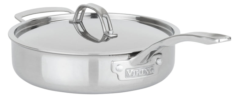 Load image into Gallery viewer, Viking PureGlide Pro 3-Ply 4.5-Quart Saute Pan with Metal Lid
