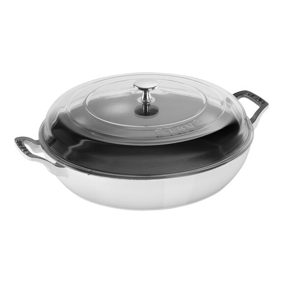 Load image into Gallery viewer, Staub 3.5 Qt. Braiser w/ Glass Lid
