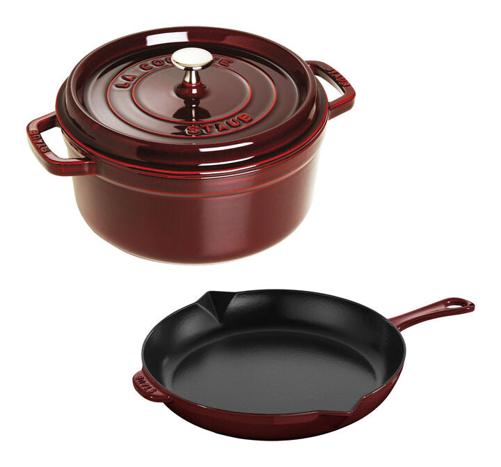 Load image into Gallery viewer, Staub 3pc Cast Iron Set
