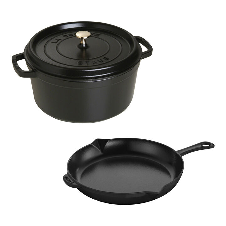 Load image into Gallery viewer, Staub 3pc Cast Iron Set
