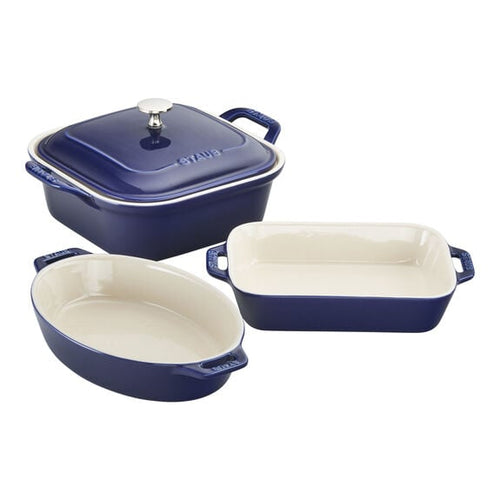 Staub 4-Piece Mixed Baking Dish Set ** Flash Sale