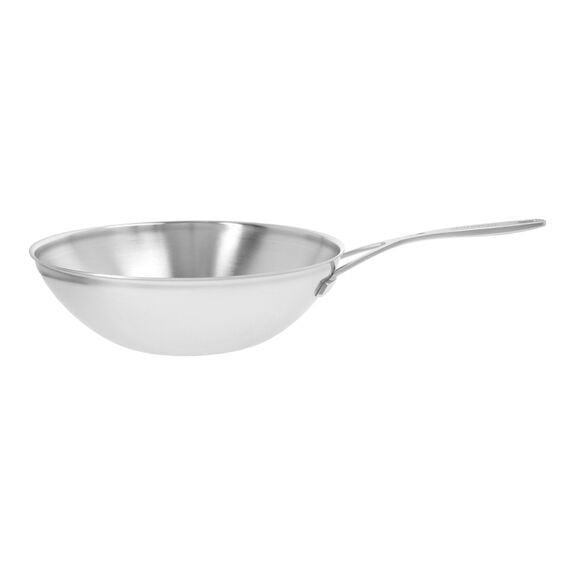 Load image into Gallery viewer, Zwilling Demeyere 12-inch 18/10 Stainless Steel Flat Bottom Wok
