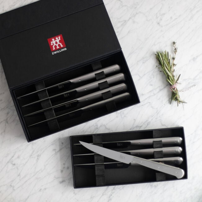 Load image into Gallery viewer, Zwilling 8-pc, Stainless Steel Porterhouse Steak Knife Set
