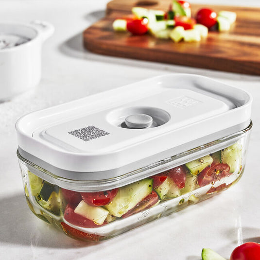ZWILLING Fresh & Save 2-pc Small Vacuum Container, Glass, Grey