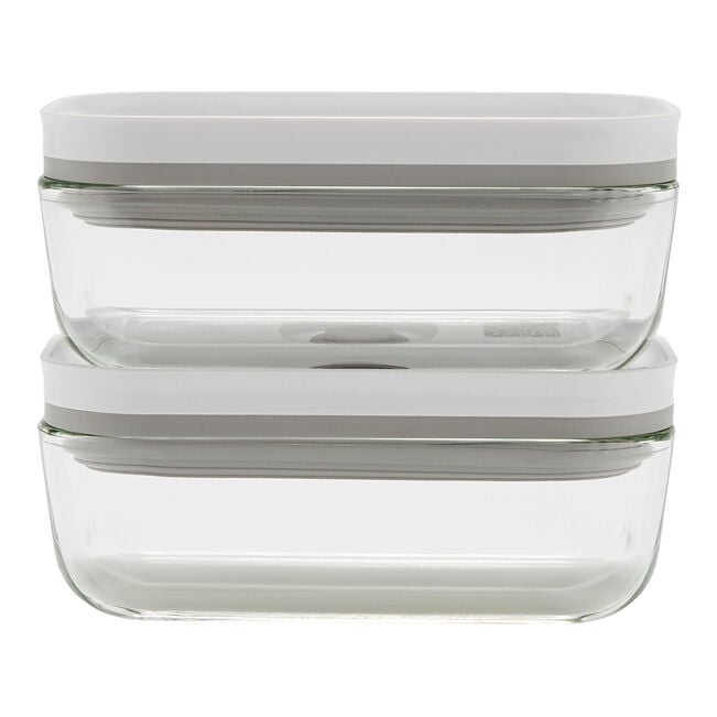 Load image into Gallery viewer, ZWILLING Fresh &amp; Save 2-pc Small Vacuum Container, Glass, Grey
