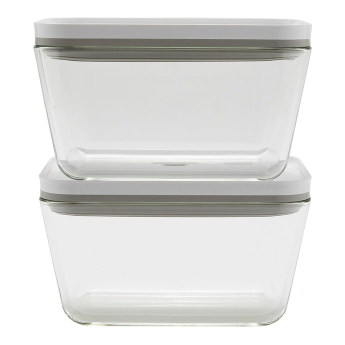ZWILLING Fresh & Save 2-pc Large Vacuum Container, Glass, Grey