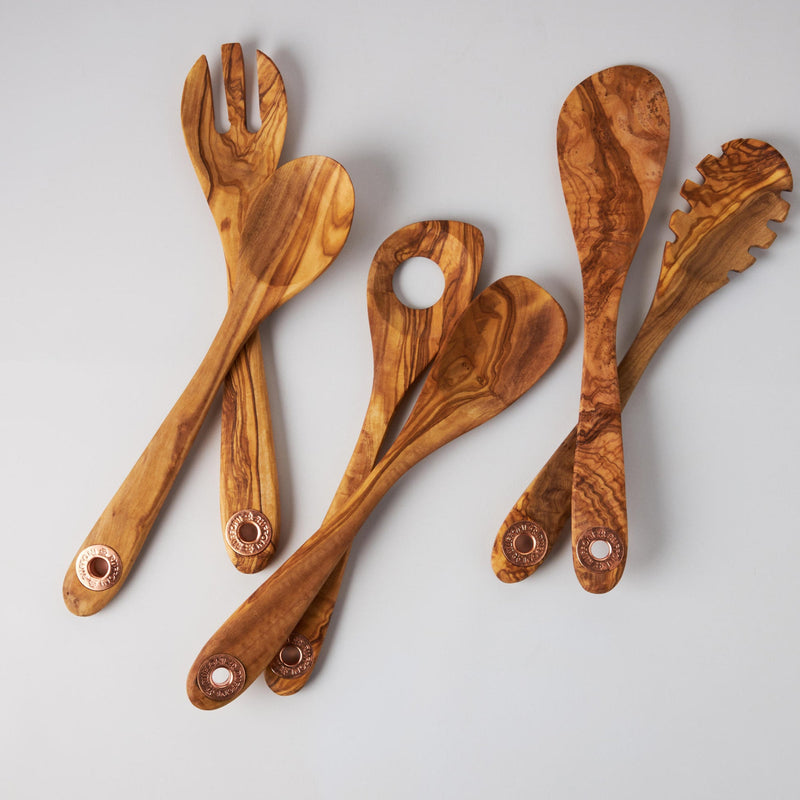 Load image into Gallery viewer, Ruffoni 6 Piece Set of Olivewood Utensils
