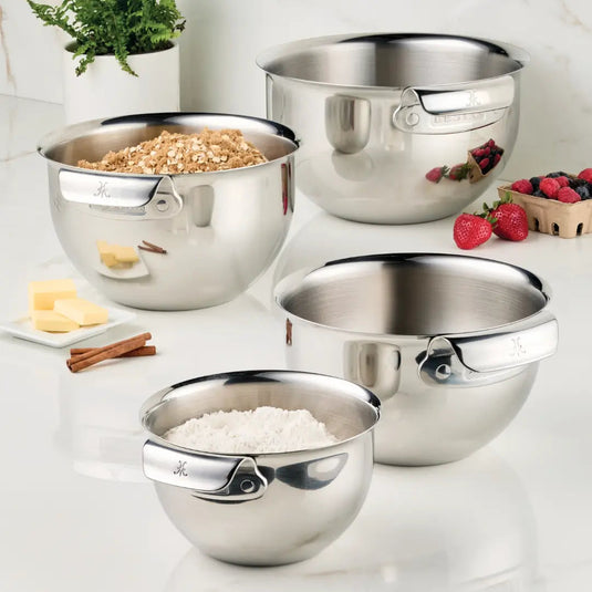 Hestan Provisions 4-Piece Stainless Steel Mixing Bowl Set