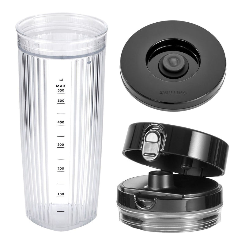 Load image into Gallery viewer, Zwilling Personal Blender Jar With Drinking Lid And Vacuum Lid
