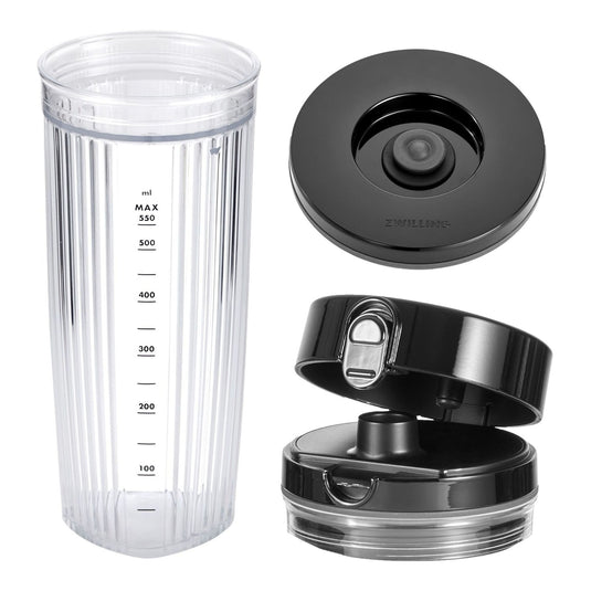 Zwilling Personal Blender Jar With Drinking Lid And Vacuum Lid