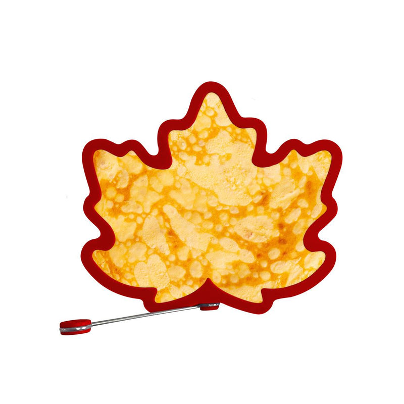 Load image into Gallery viewer, Fox Run Silicone Egg Ring Maple Leaf
