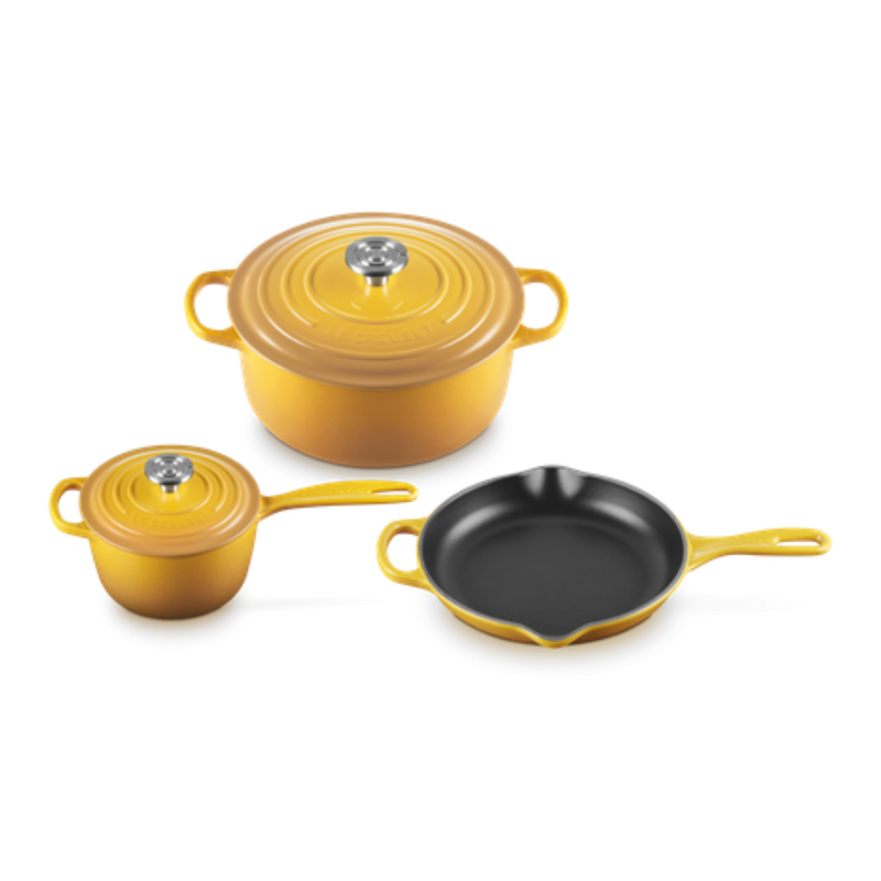 Load image into Gallery viewer, Le Creuset 5-Piece Signature Cast Iron Set
