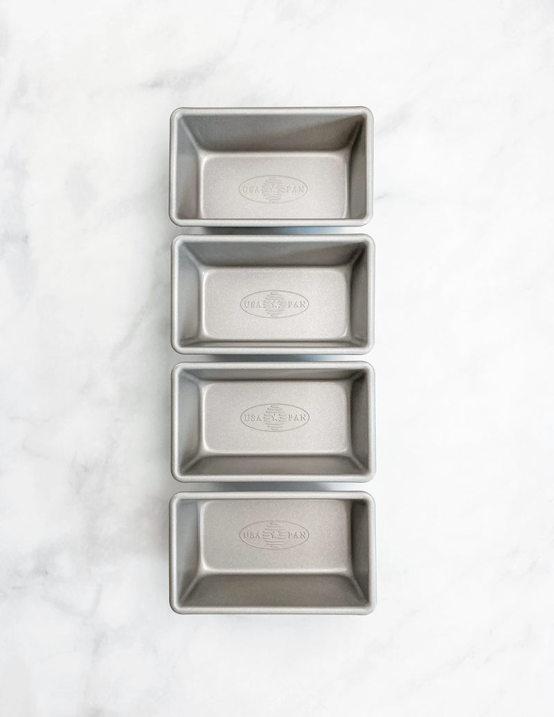 Load image into Gallery viewer, USA PAN Mini Bread Loaf Pans — Set of 4
