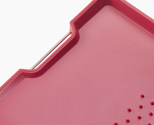 Joseph Joseph Cut&Carve™ Plus Multi-function Red Cutting Board