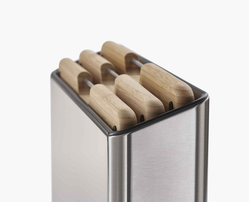 Load image into Gallery viewer, Joseph Joseph Folio™ Steel 3-Piece Bamboo Cutting Board Set With Stainless-Steel Case
