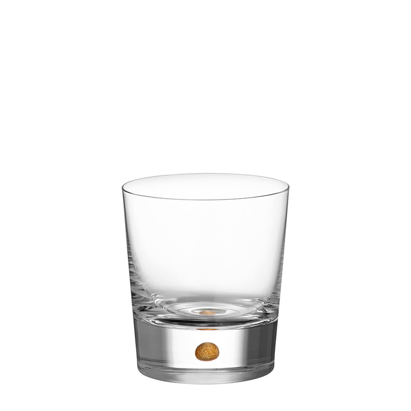 Load image into Gallery viewer, Orrefors Intermezzo Gold Double Old Fashioned Set of 2
