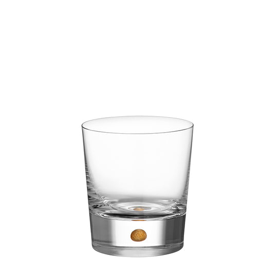 Orrefors Intermezzo Gold Double Old Fashioned Set of 2