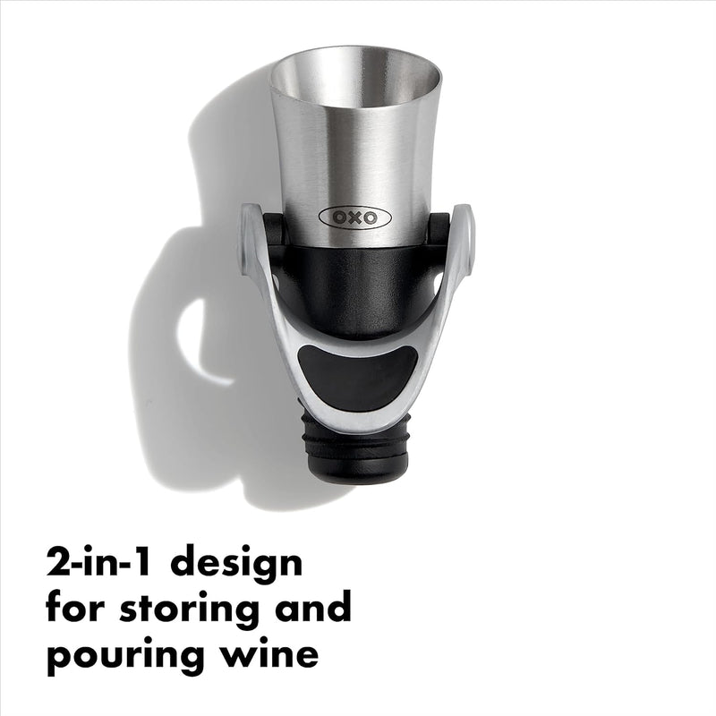 Load image into Gallery viewer, OXO Steel Wine Stopper and Pourer
