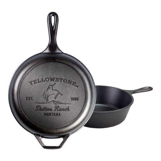  Lodge Wildlife Series-6.5 Cast Iron Skillet with Wolf