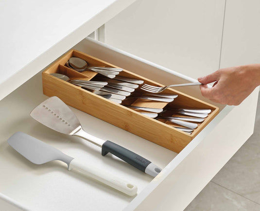 Joseph Joseph DrawerStore™ Bamboo Compact Cutlery Organizer