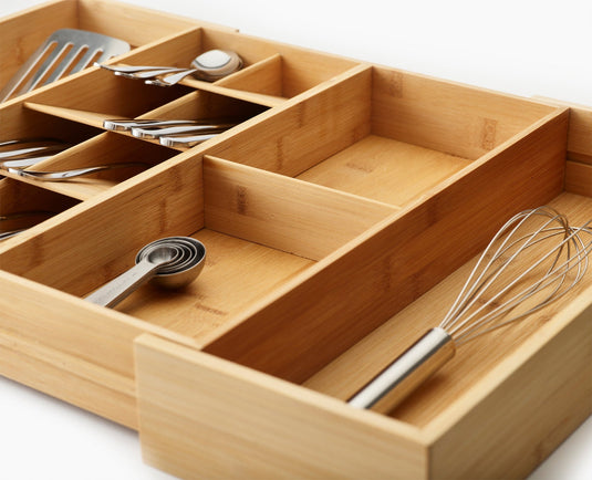 Joseph Joseph DrawerStore™ Bamboo Expanding Cutlery, Utensil & Gadgets Organizer