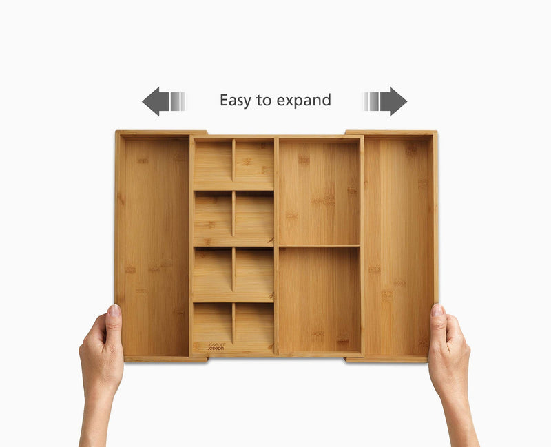 Load image into Gallery viewer, Joseph Joseph DrawerStore™ Bamboo Expanding Cutlery, Utensil &amp; Gadgets Organizer
