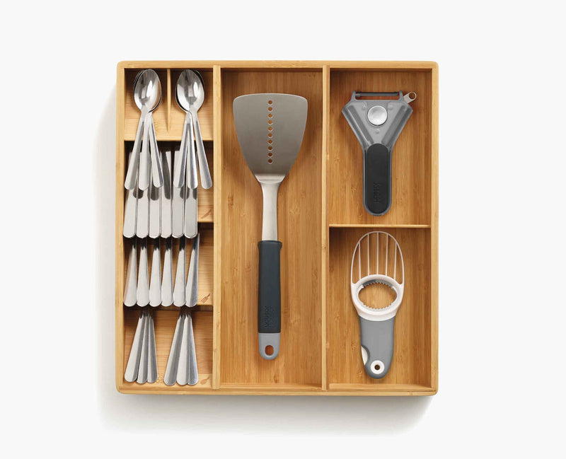 Load image into Gallery viewer, Joseph Joseph DrawerStore™ Bamboo Cutlery, Utensil &amp; Gadget Organizer
