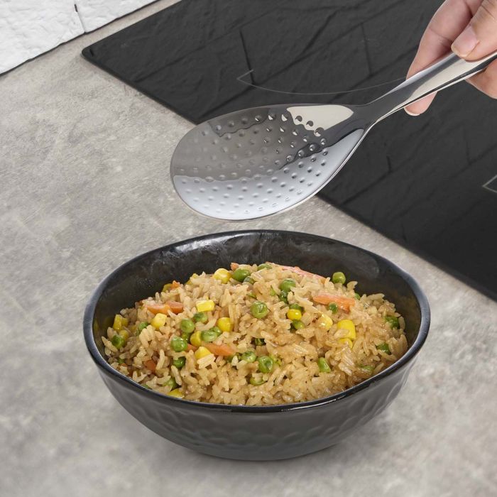 Load image into Gallery viewer, Helen&#39;s Asian Kitchen Stainless Steel Rice Serving Spoon
