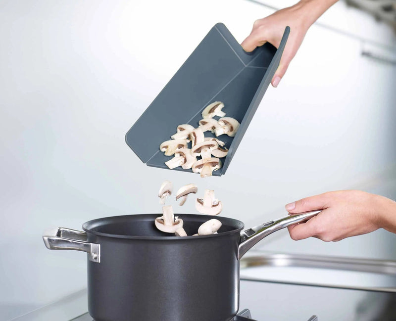 Load image into Gallery viewer, Joseph Joseph Chop2Pot™ Plus 2-piece Blue Cutting Board Set
