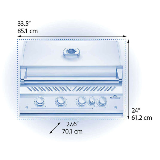 Napoleon Built-In 700 Series 32 with Infrared Rear Burner - Matte Black