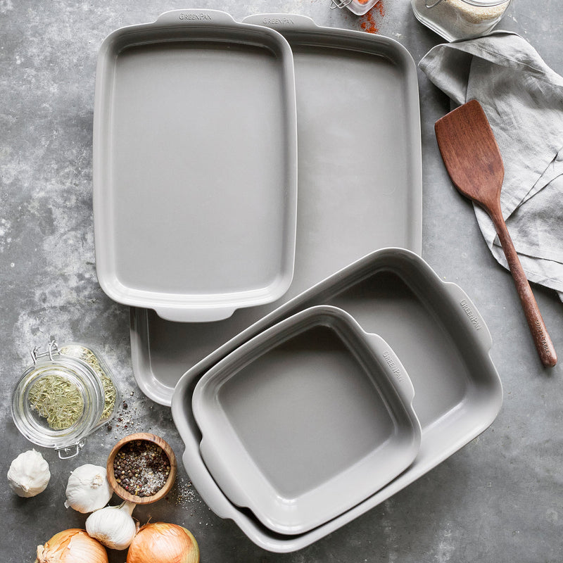 Load image into Gallery viewer, GreenPan Premiere Ovenware Ceramic Nonstick 4-Piece Set
