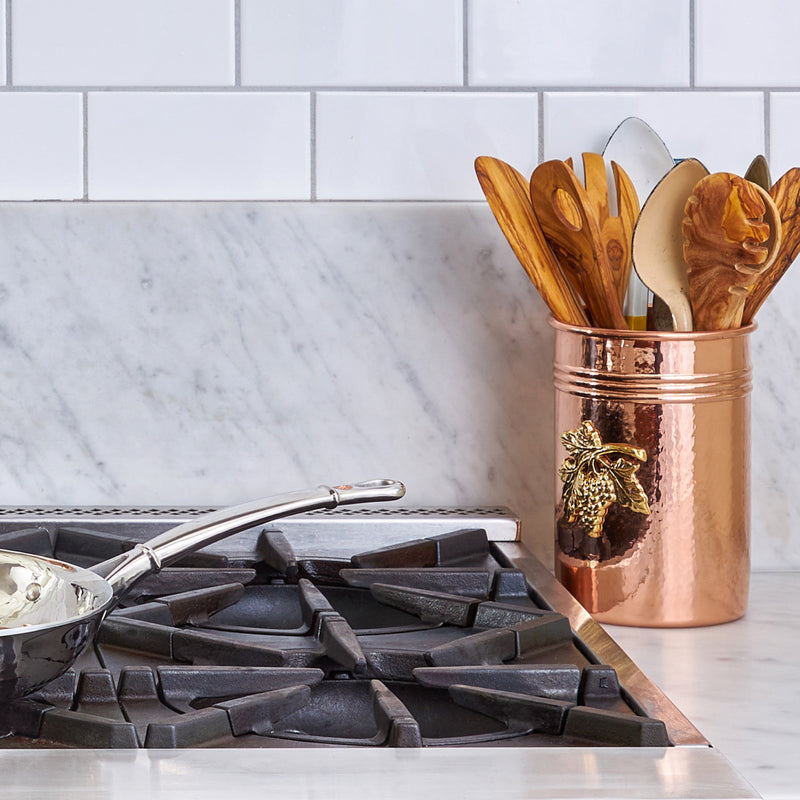 Load image into Gallery viewer, Ruffoni Utensil Holder with Olivewood Kitchen Tools
