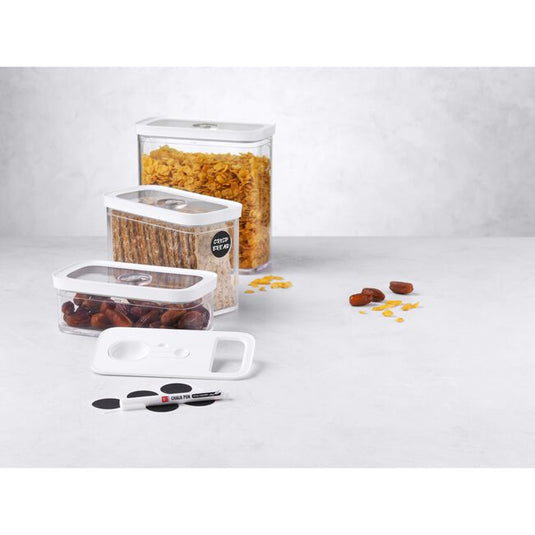 ZWILLING Fresh & Save CUBE Container Set, M / 5-pc, transparent-white
