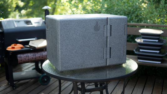 Drip EZ Rest EZ 'Que Crib Meat Resting Station - Includes Bamboo Cutting Board