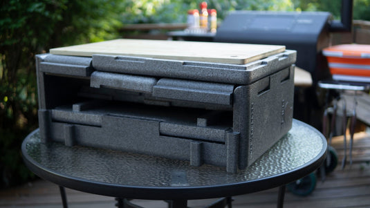 Drip EZ Rest EZ 'Que Crib Meat Resting Station - Includes Bamboo Cutting Board