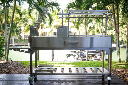 Tagwood Argentine Santa Maria Wood Fire & Charcoal Gaucho Grill | BBQ06SS PARTIALLY ASSEMBLED
